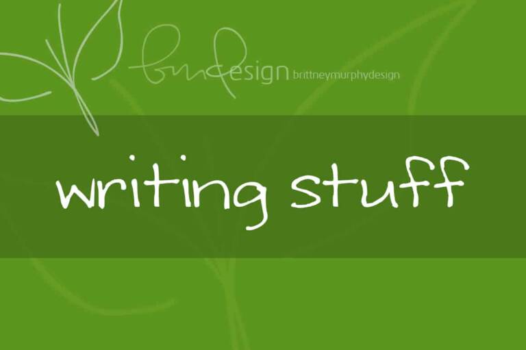 Writing Stuff Font