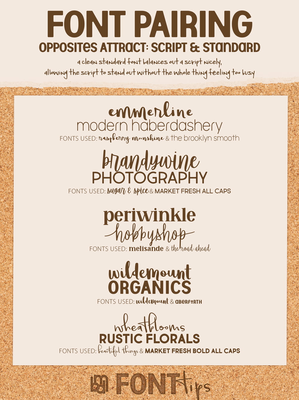 Font Pairing Guide: 5 Quick Examples of Pairing Script and Standard ...