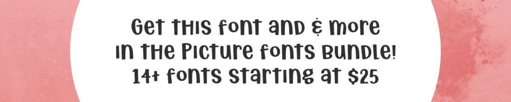 BMD Picture Fonts Bundle Banner