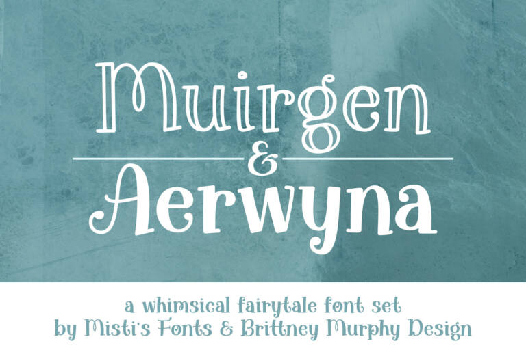 Muirgen and Aerwyna Font Duo Graphic