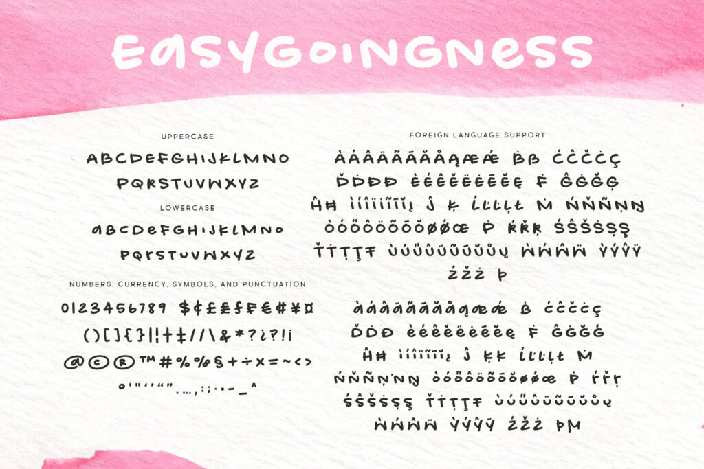 Easygoingness Font Brittney Murphy Design