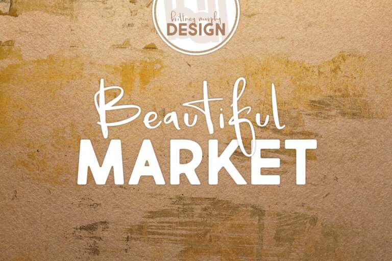 Beautiful Things and Market Fresh Bold Font Pair Graphic