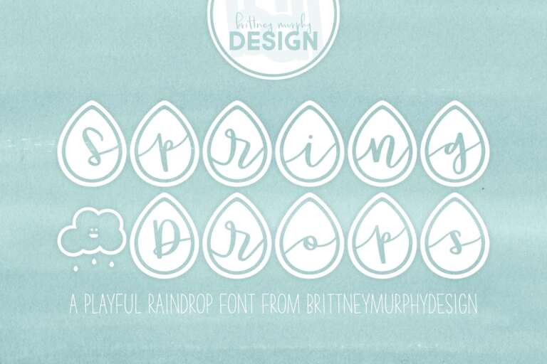 Spring Drops Font