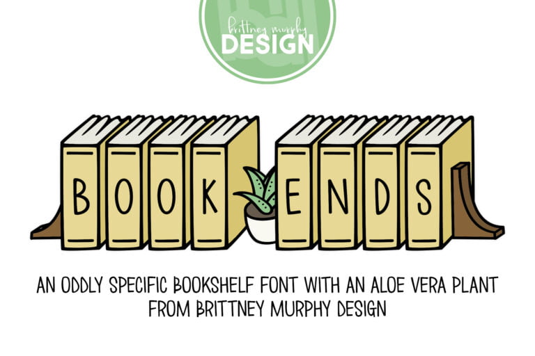 Book Ends Font Graphic