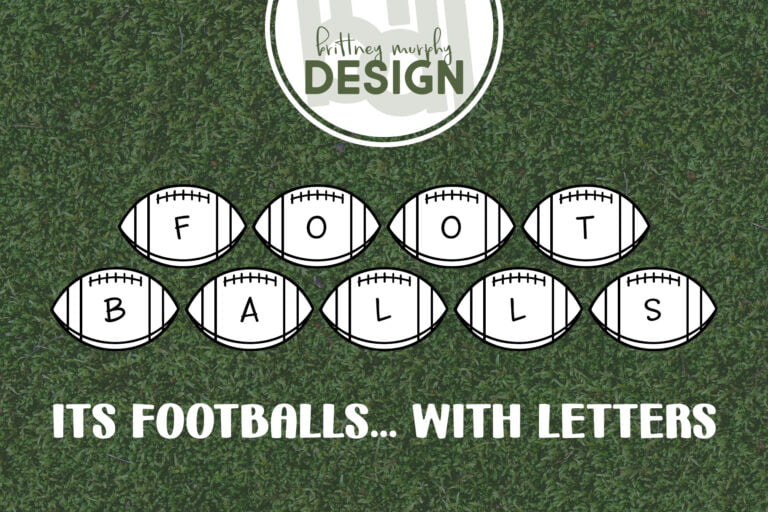 Footballs Font Graphic