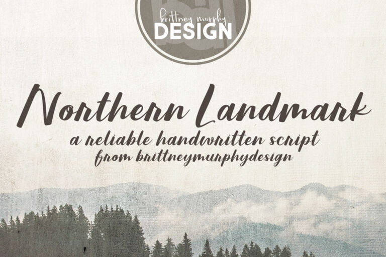 Northern Landmark Font Graphic