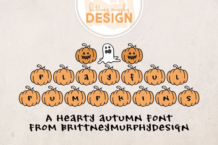 Playful Pumpkins Font