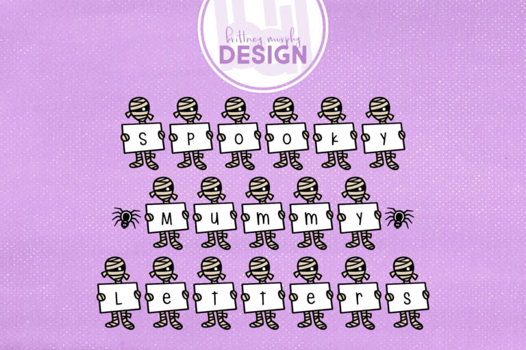Spooky Mummy Letters Font Graphic