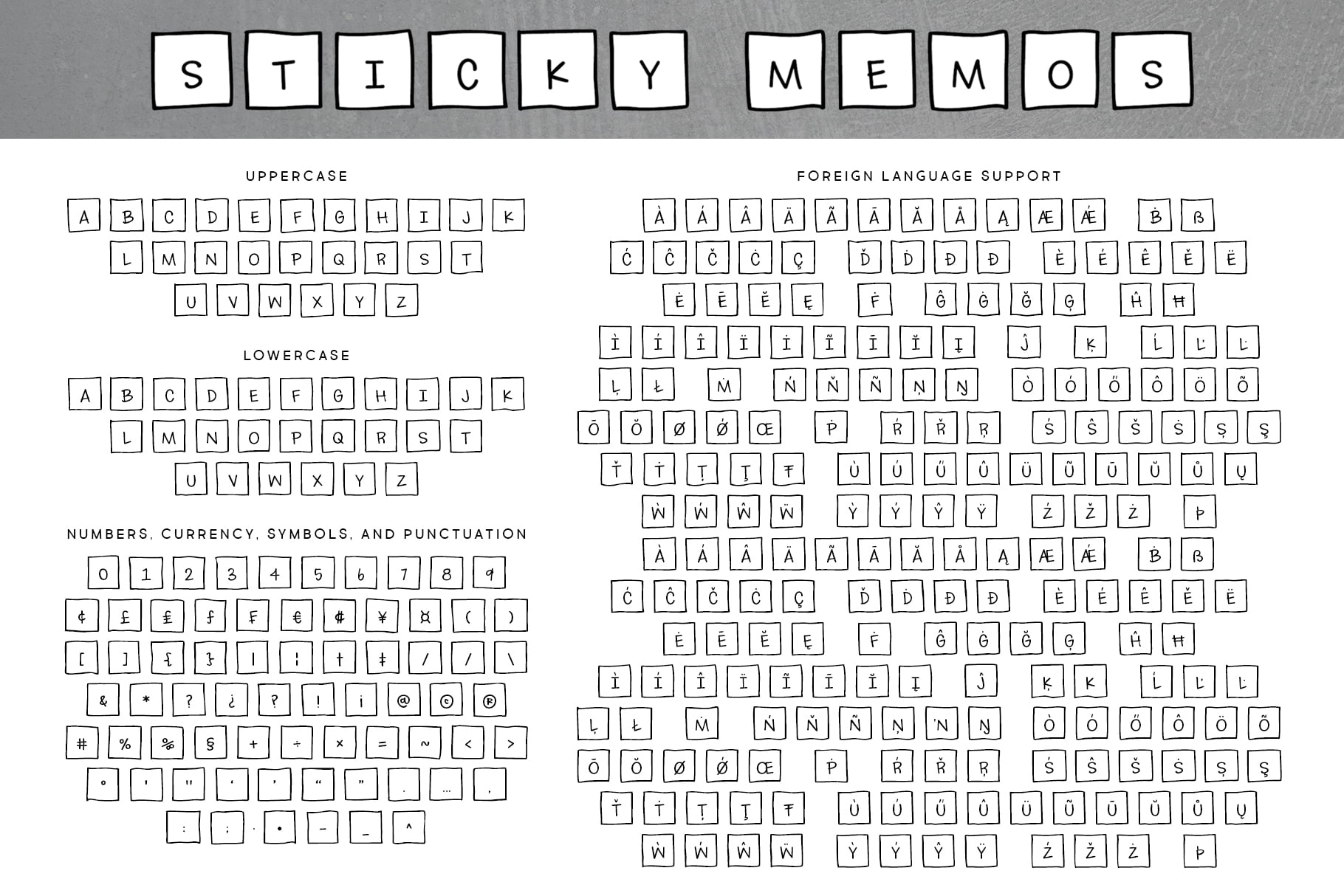 Sticky Memos Font Family - Brittney Murphy Design
