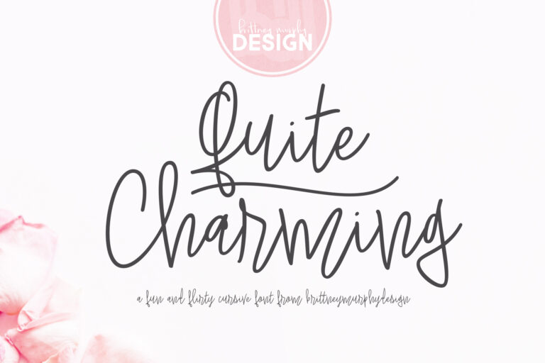 Quite Charming Font Graphic