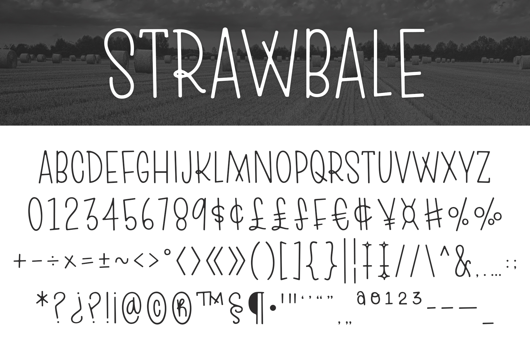 Strawbale Font Brittney Murphy Design