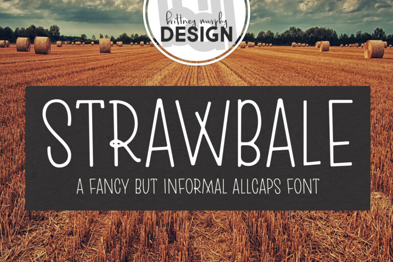 Strawbale Font Graphic